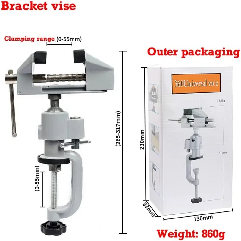 Woodworking Bench Vise - Pour le perçage universel du bois,