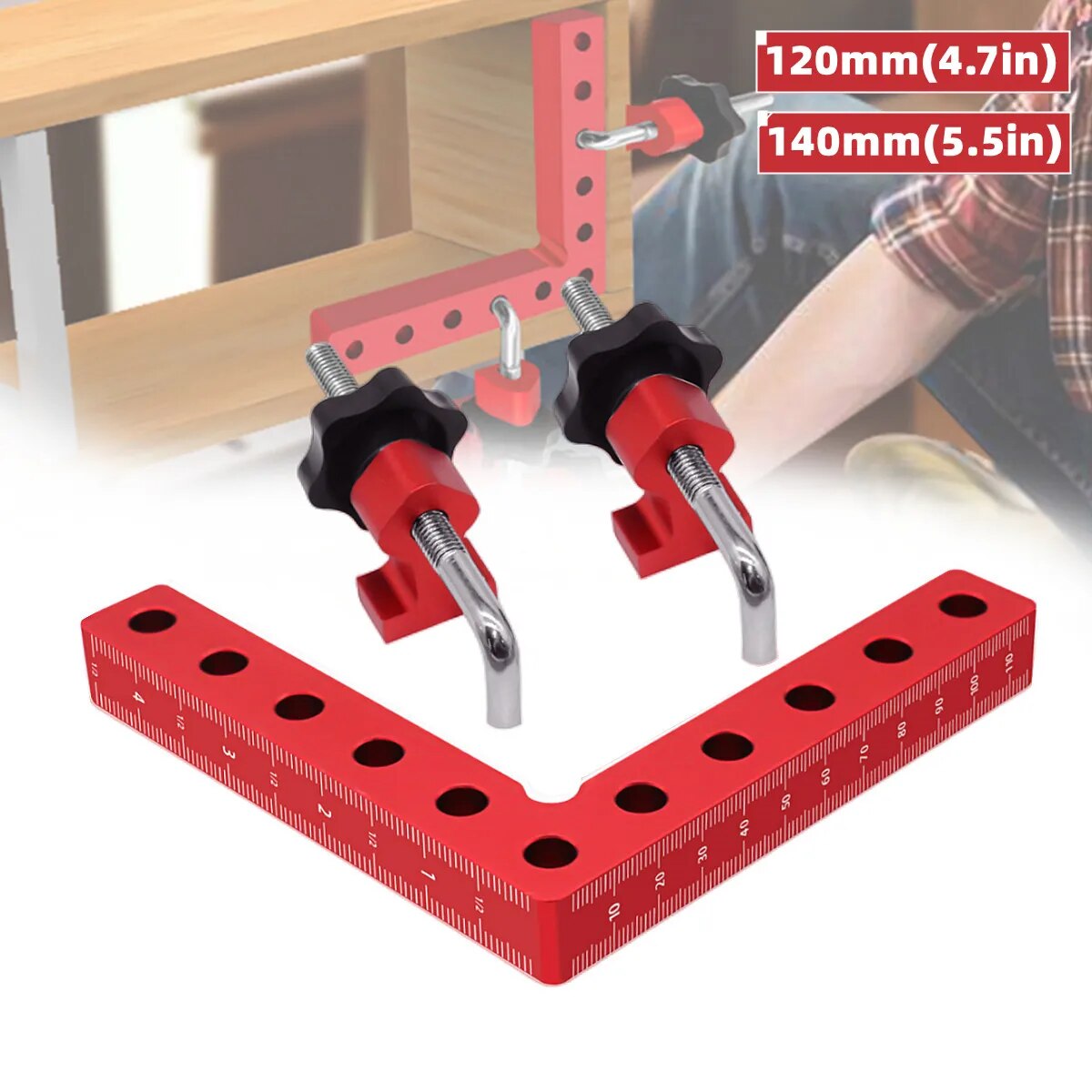 Woodworking Right Angle Clamp - 1 ensemble de serre-joints d'angle droit