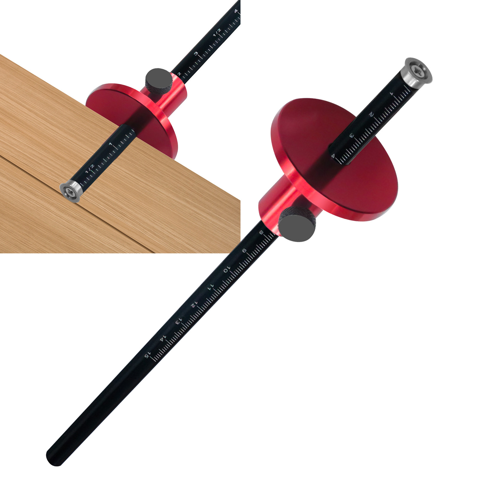 Woodworking Gauge - Jauge de traçage à roue européenne