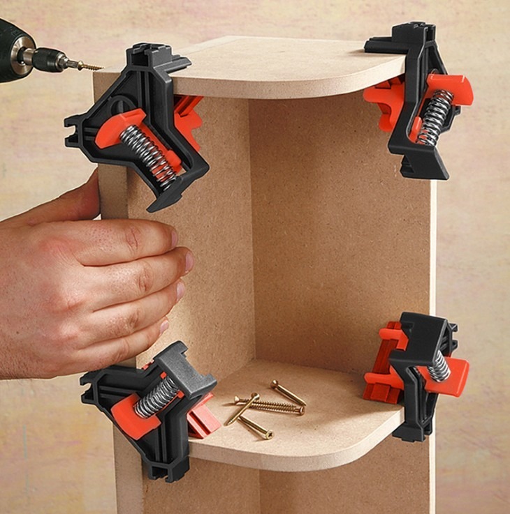 2/4 PIÈCES Pince d'angle régla - Woodworking Right Angle Clamp avis et prix